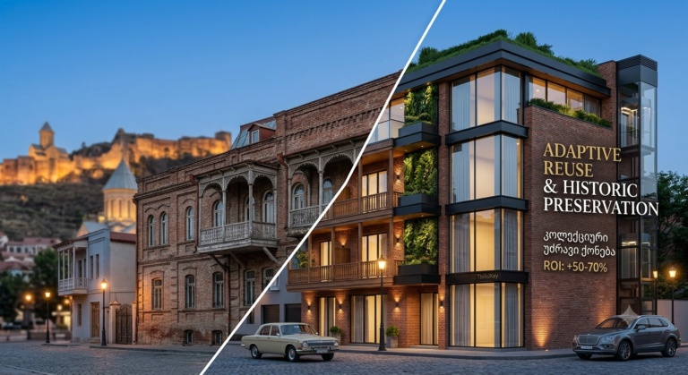 კოლექციური უძრავი ქონება: Adaptive Reuse, როგორც ისტორიისა და ფუფუნების სინთეზი თბილისში 🧱🍷✨